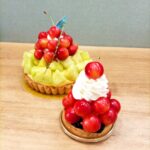 庄内メロンとさくらんぼのタルト